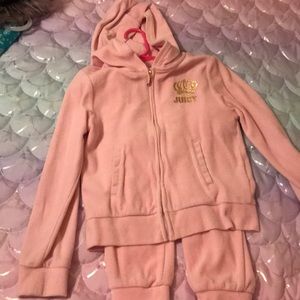 Light pink Juice Couture outfit, size 7 runs small